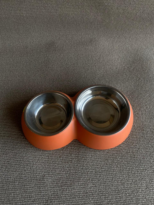 COMEDERO DOBLE TAZA ACERO