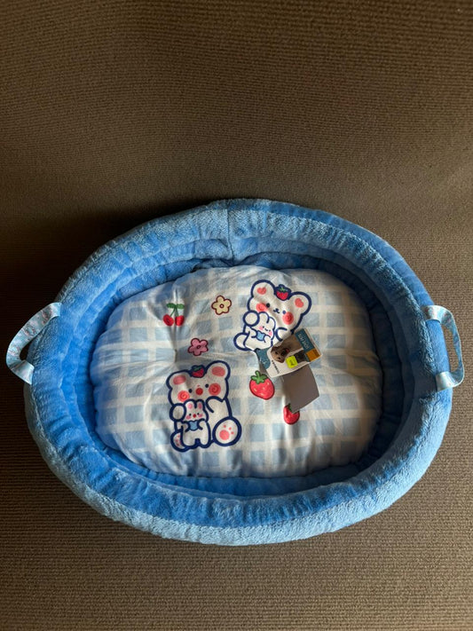 CAMA OSITOS COLOR CELESTE