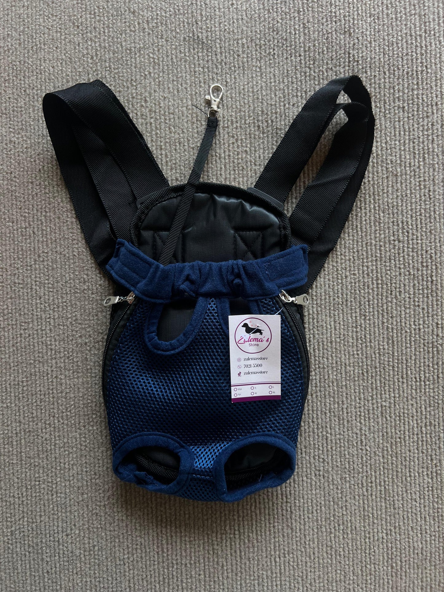 BOLSO CARGADOR FRENTE AZUL