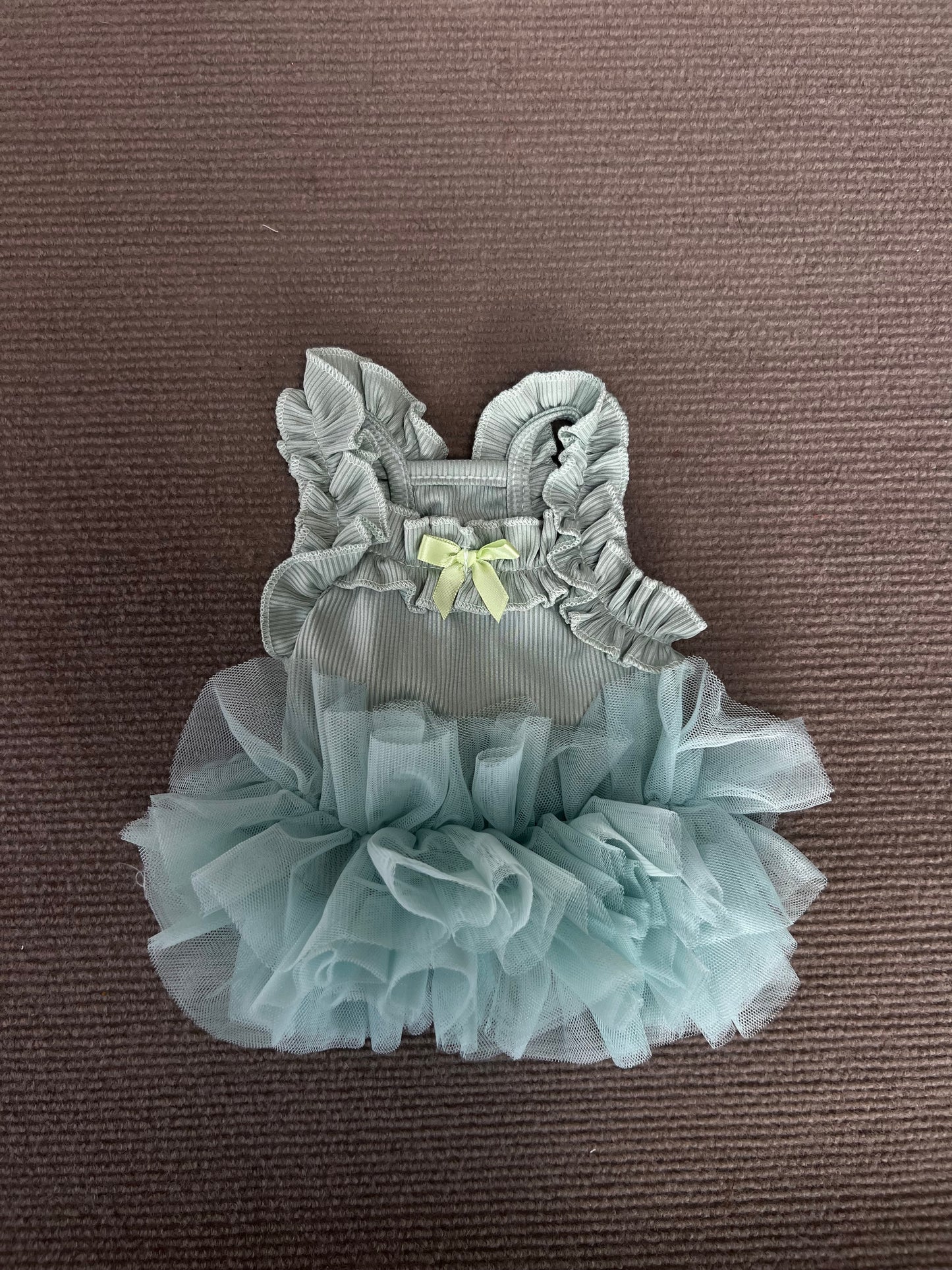 VESTIDO TUTU VERDE AGUA