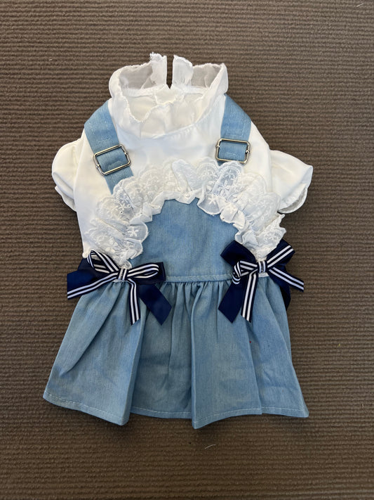 VESTIDO OVERALL MEZCLILLA