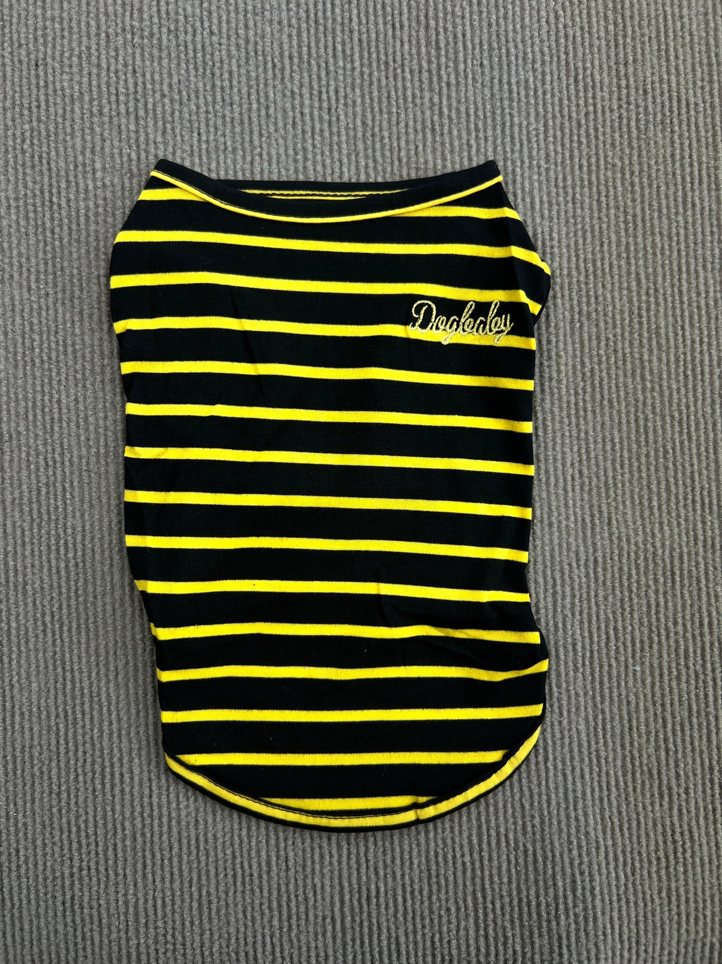 CAMISETA SIN MANGAS RAYAS AMARILLA