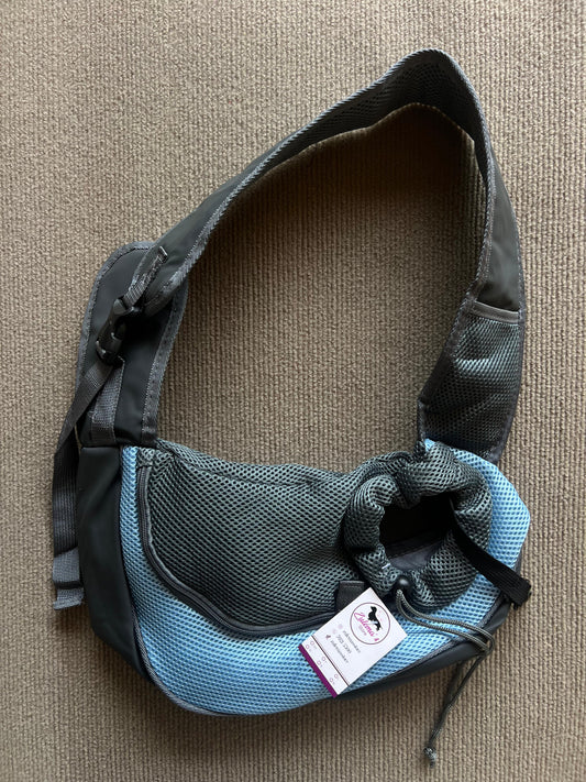 BOLSO CARGADOR CELESTE TALLA S