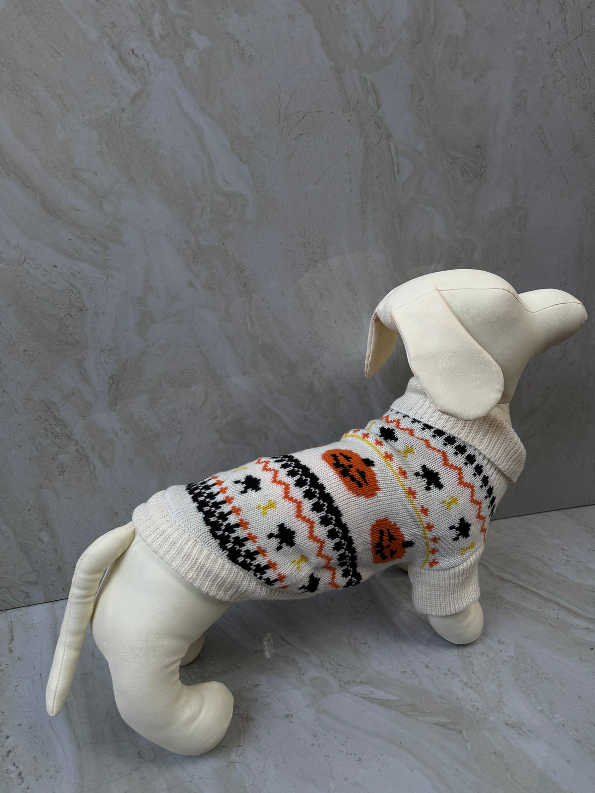ABRIGO TEJIDO BEIGE DE CALABAZA