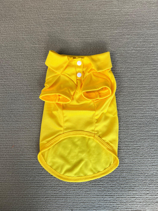 CAMISA TIPO POLO AMARILLA