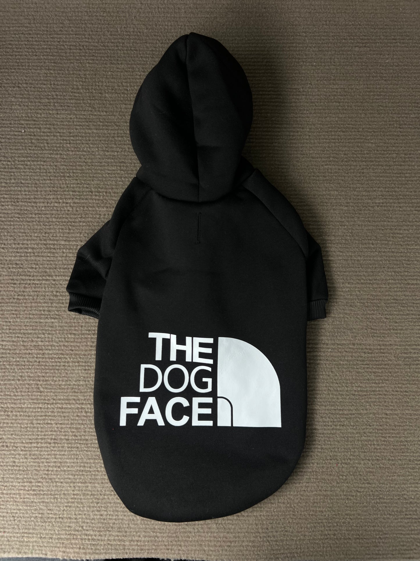 HOODIE THE DOG FACE NEGRO