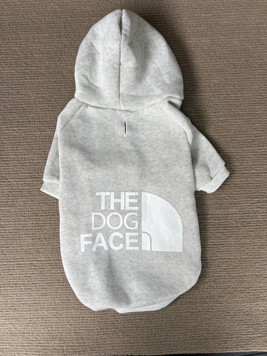 HOODIE THE DOG FACE BEIGE