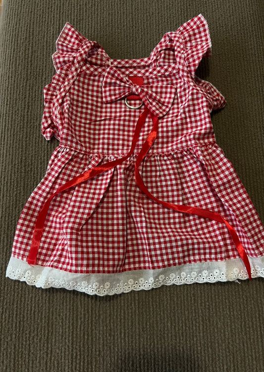 VESTIDO DE CUADROS ROJO