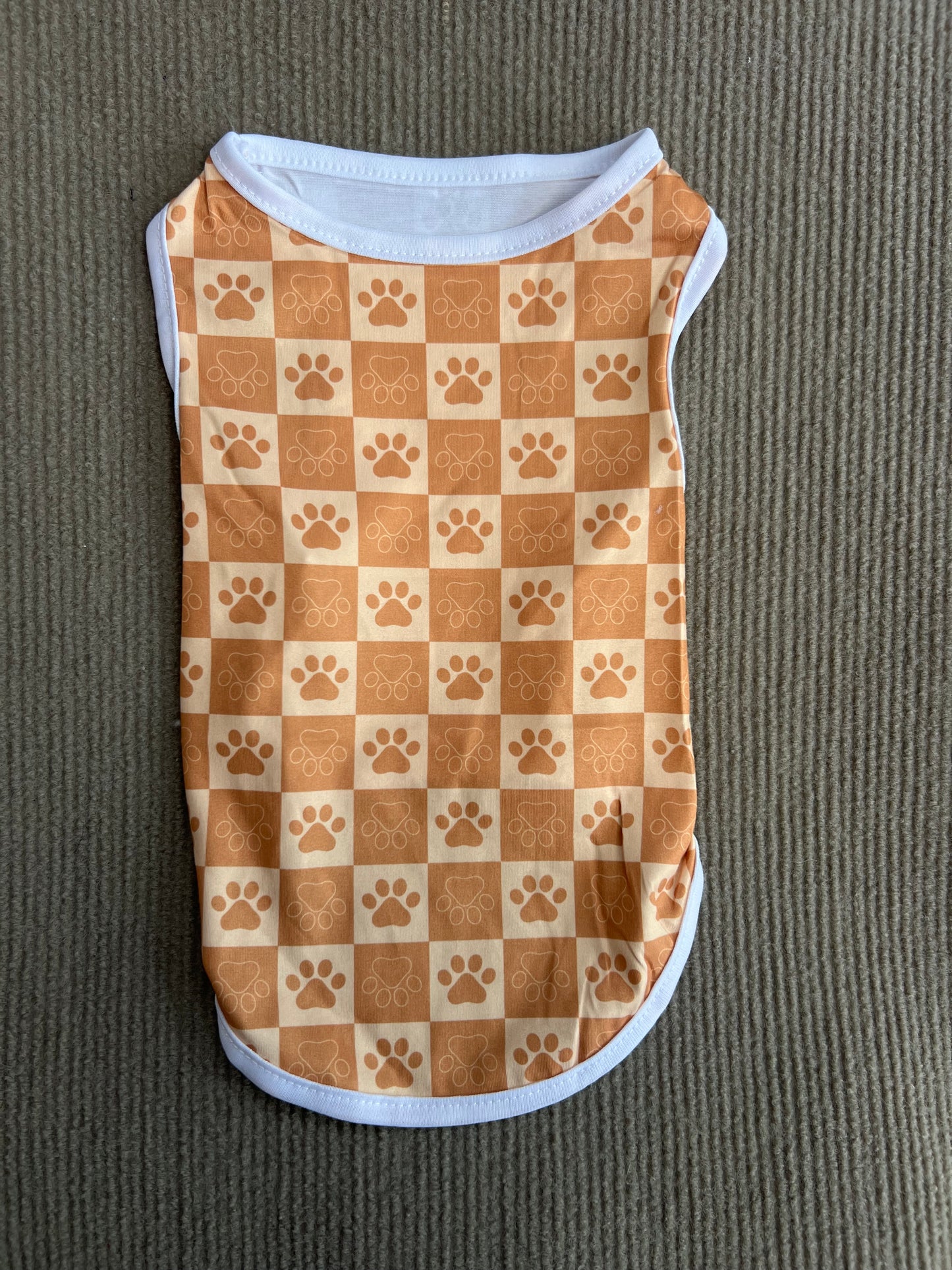 CAMISETA SIN MANGA HUELLITAS CAFE