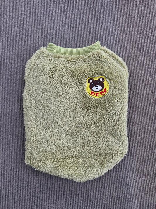 ABRIGO DE PELUCHE VERDE