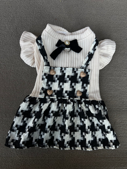 VESTIDO ESTILO OVERALL BOTONES DORADOS