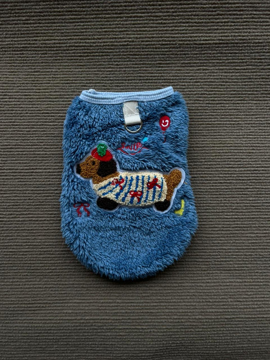 CHALECO SALCHICHA AZUL