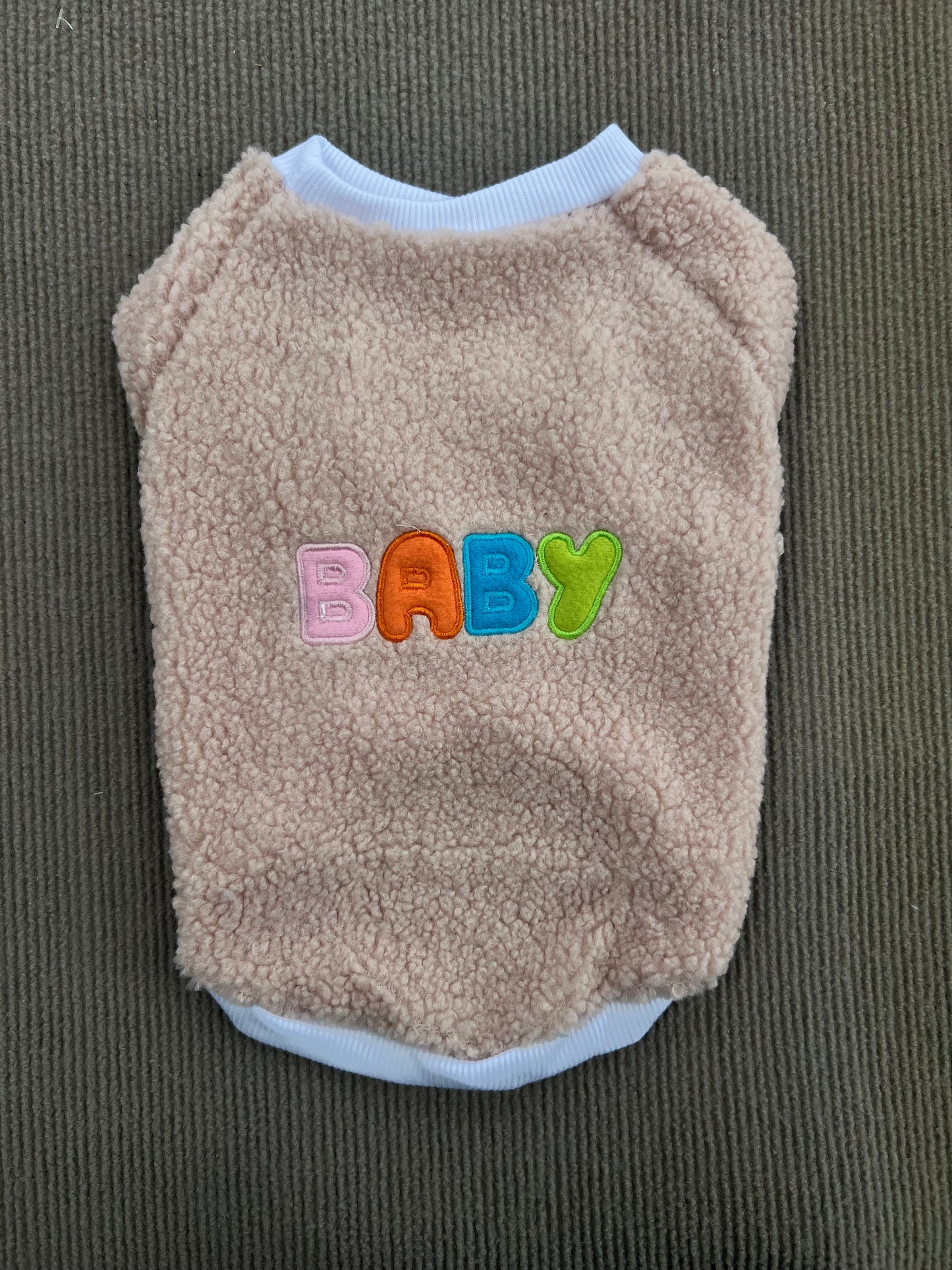ABRIGO DE PELUCHE BABY ROSADA