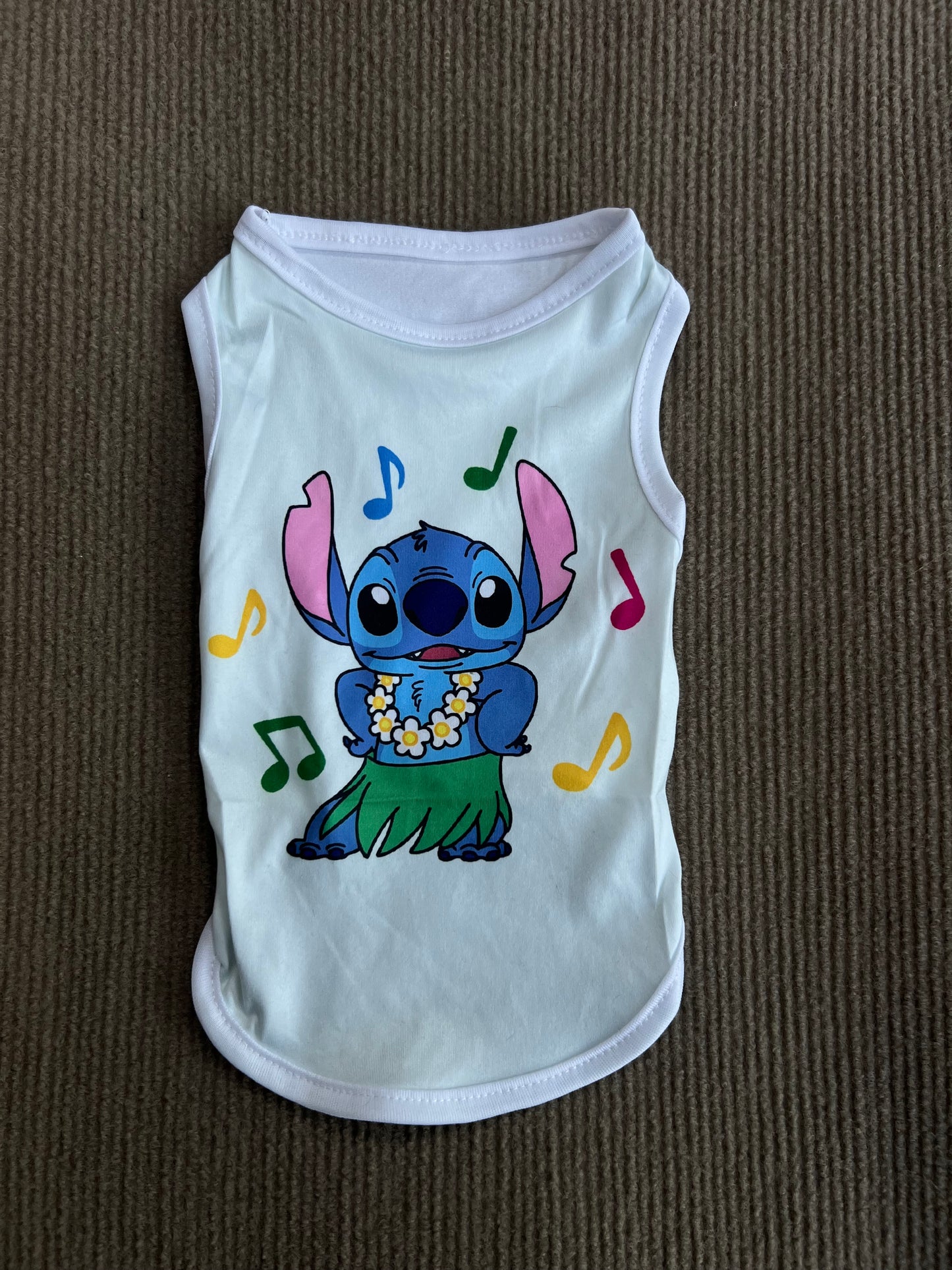 CAMISETA SIN MANGA STICH VERDE AGUA
