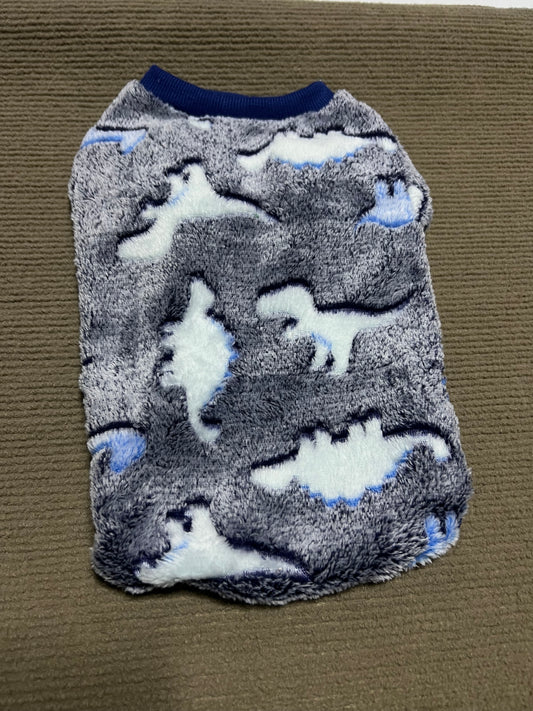 ABRIGO DE PELUCHE DE DINOS