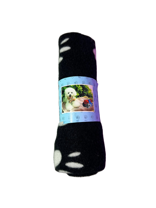 COBIJA NEGRA CON PATITAS