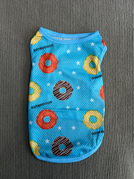 CAMISETA SIN MANGA DONAS CELESTE