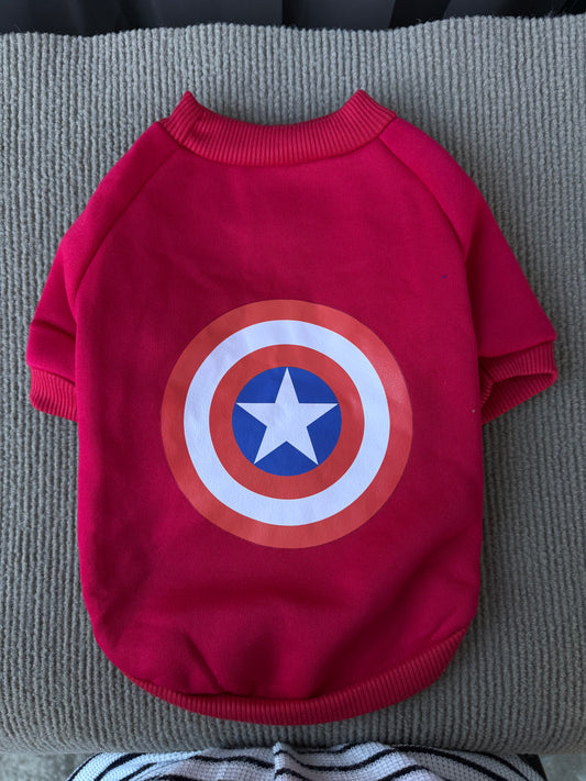 ABRIGO CAPITÁN AMÉRICA ROJO