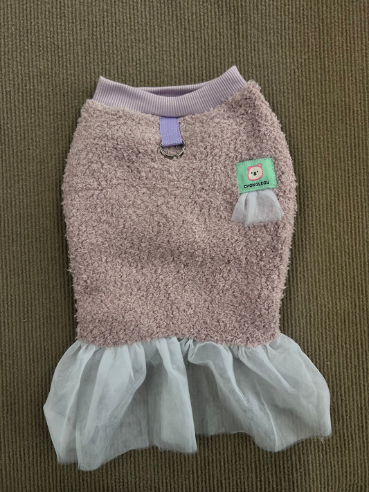 VESTIDO DE PELUCHE LILA