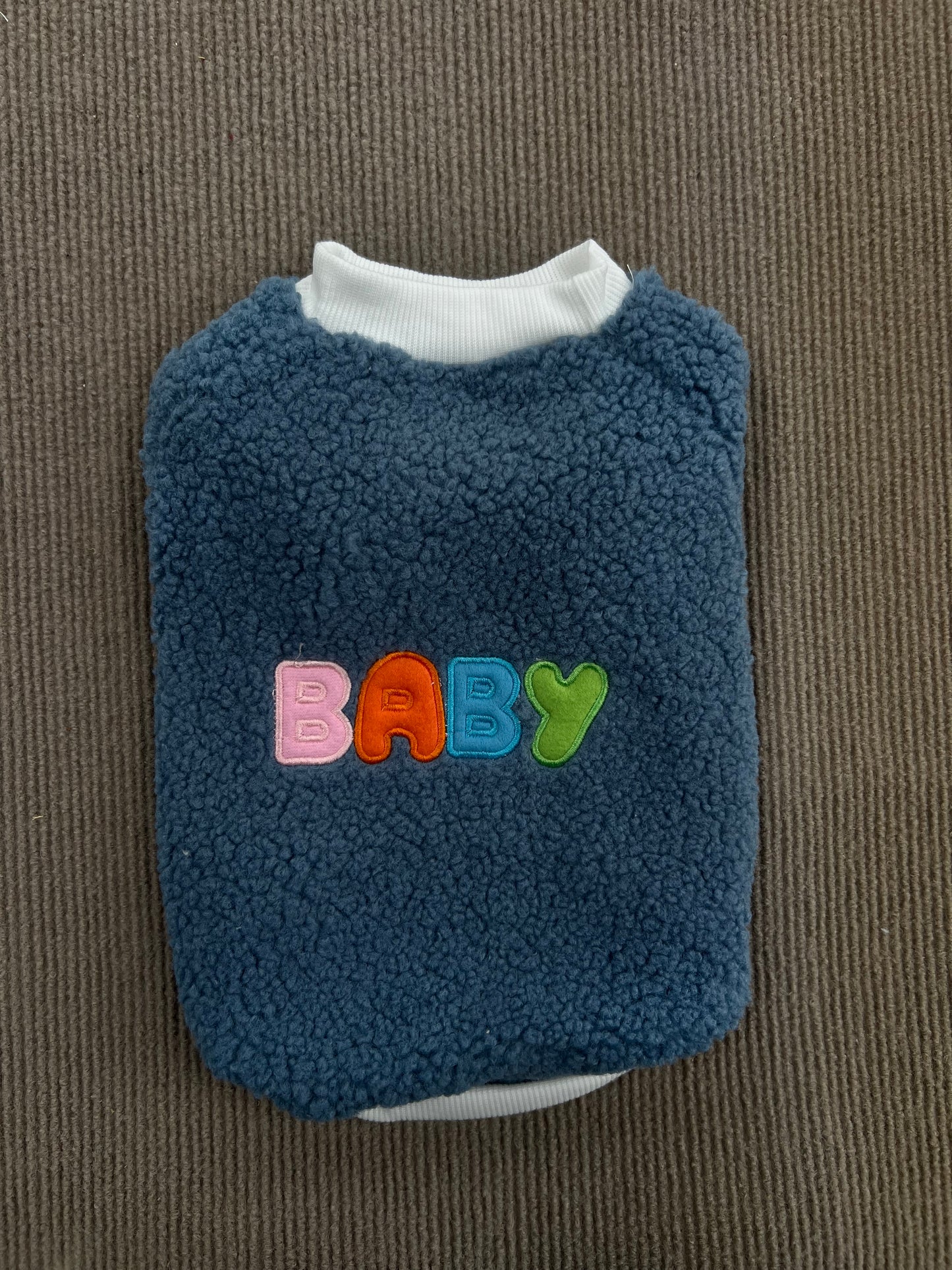 ABRIGO DE PELUCHE BABY AZUL