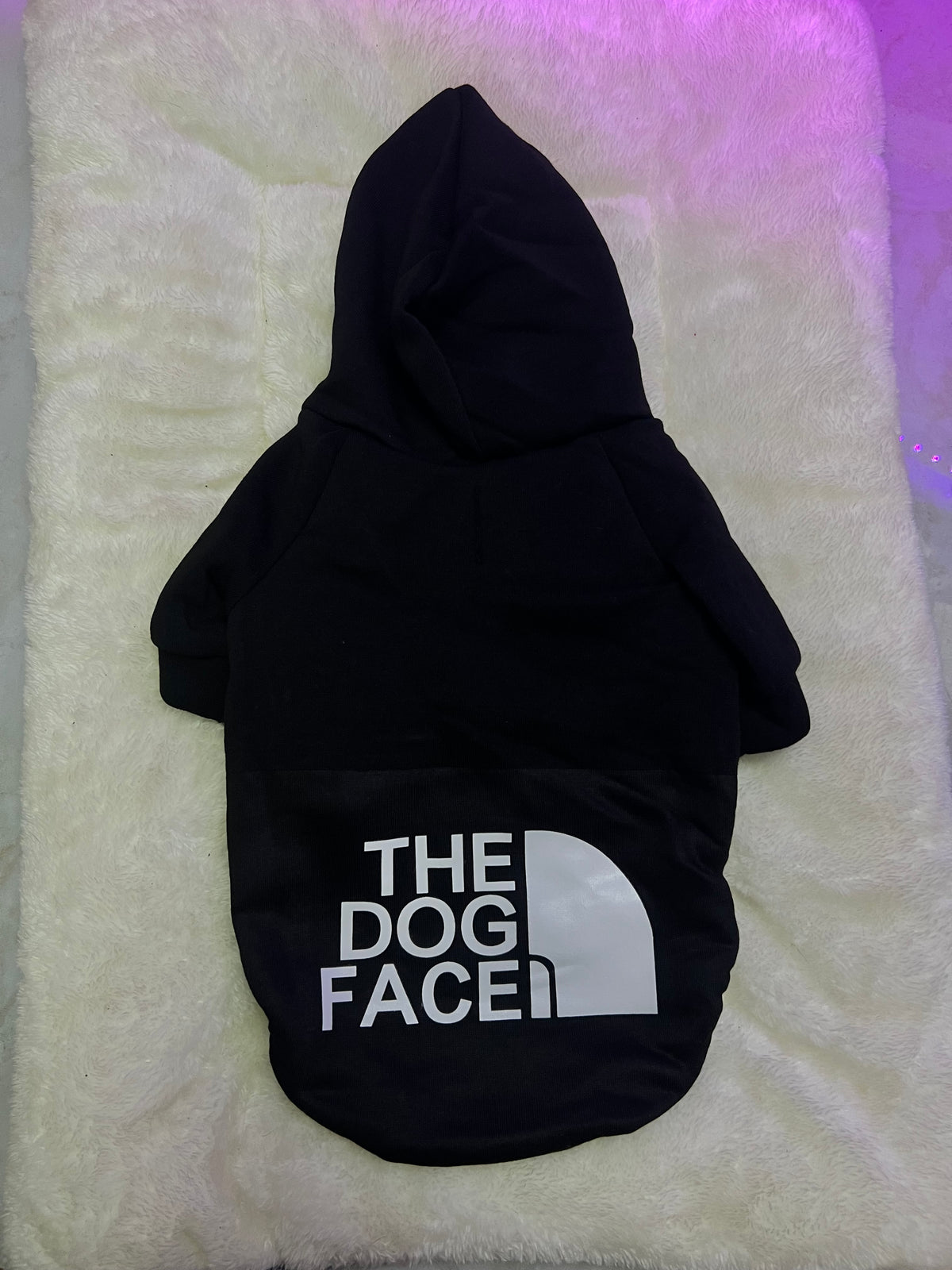 HOODIE THE DOG FACE NEGRO
