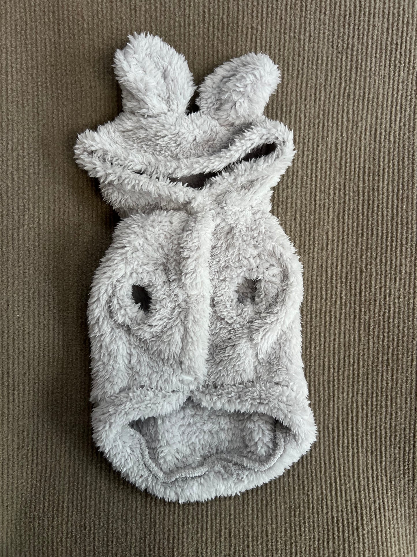 CHALECO OSITO DE PELUCHE GRIS