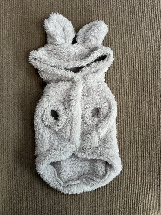 CHALECO OSITO DE PELUCHE GRIS
