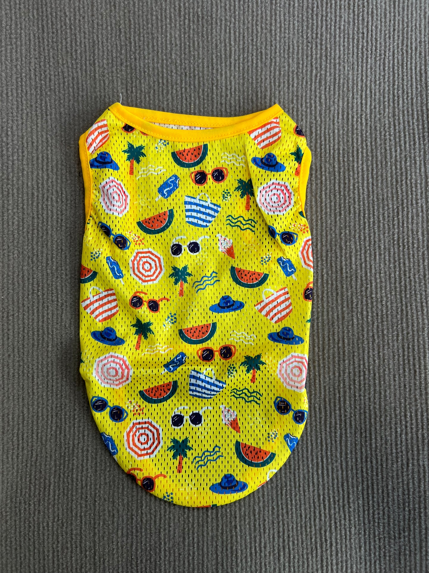 CAMISETA SIN MANGA VERANO AMARILLA