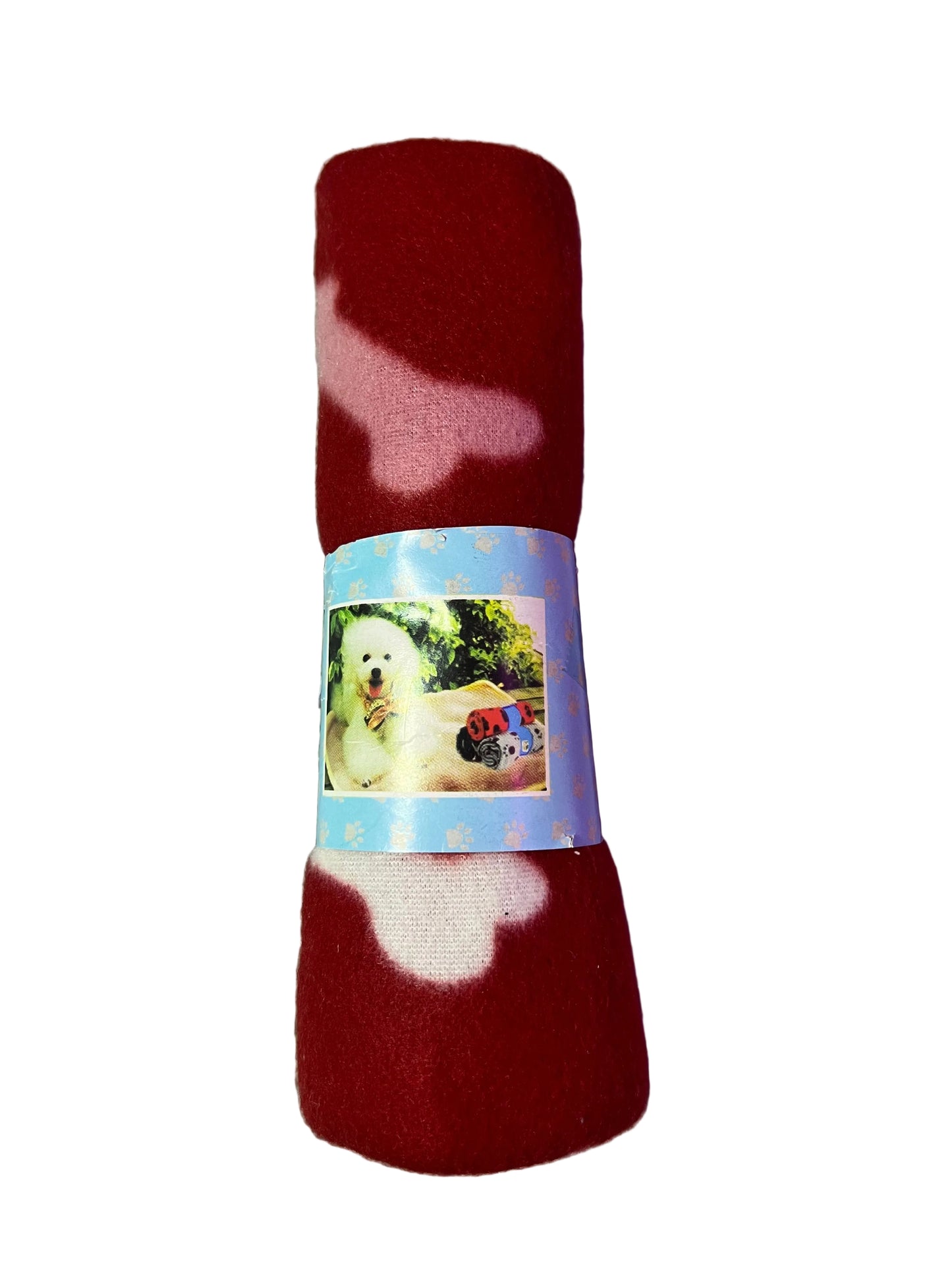 COBIJA ROJA CON HUESITOS