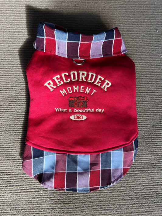 CAMISA ROJA CON CUADROS