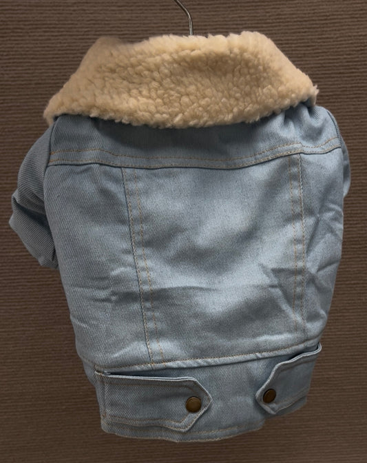 CHAQUETA DENIM CUELLO PELUCHE