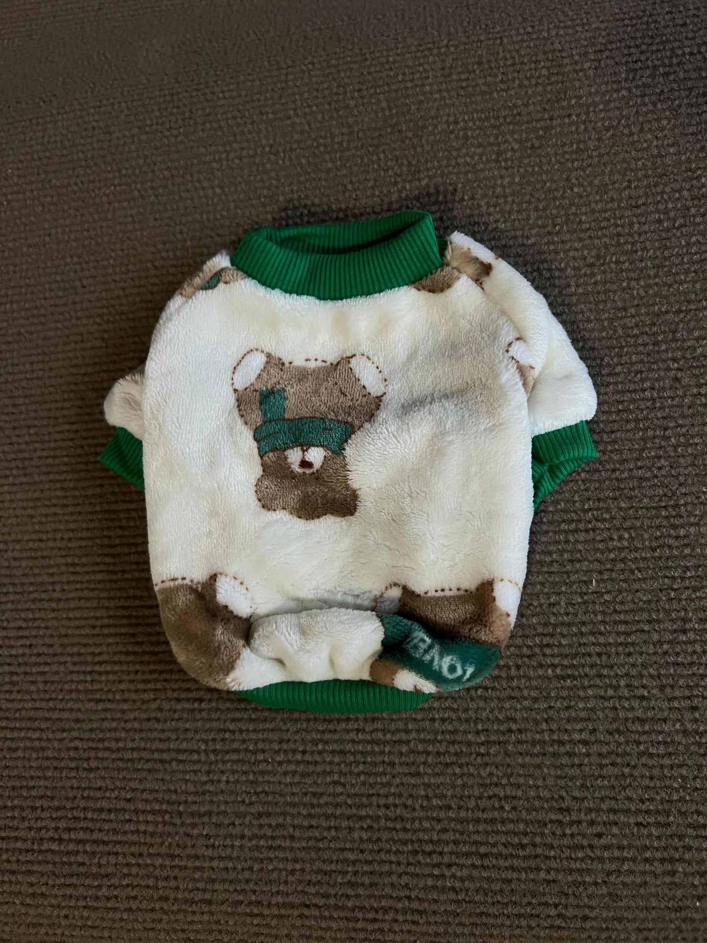 ABRIGO OSO Y VERDE