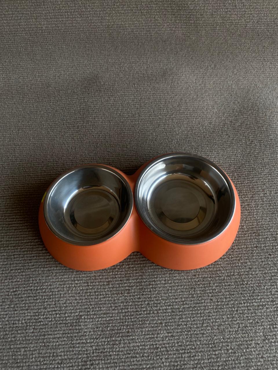 COMEDERO DOBLE TAZA ACERO