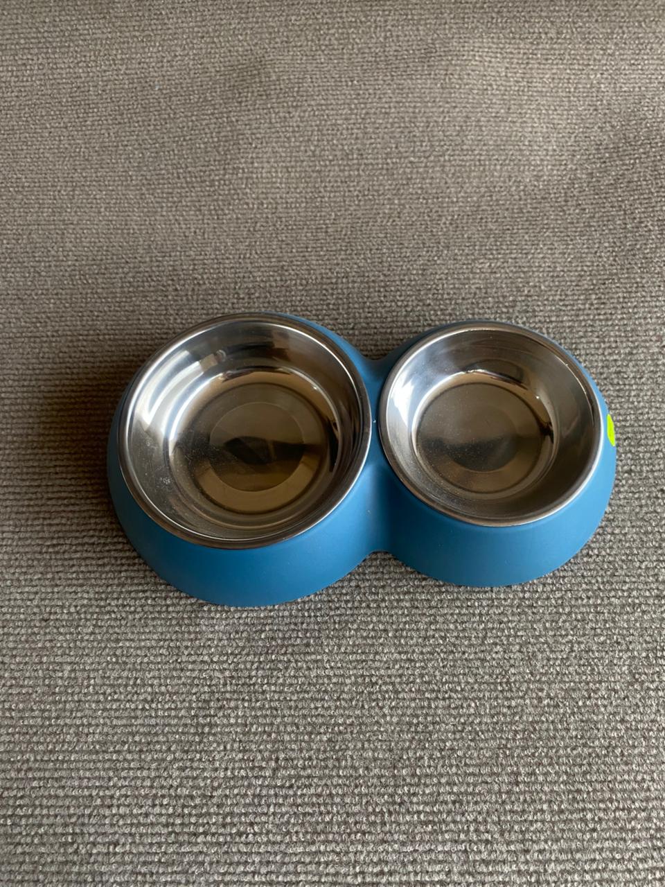 COMEDERO DOBLE TAZA ACERO