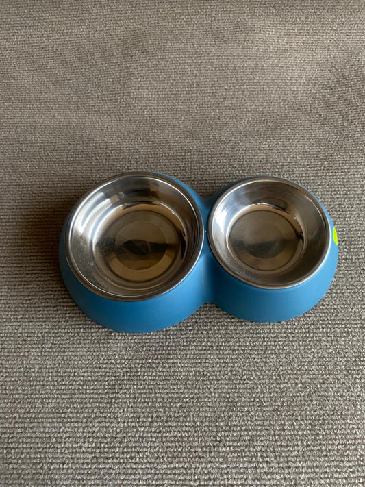 COMEDERO DOBLE TAZA ACERO