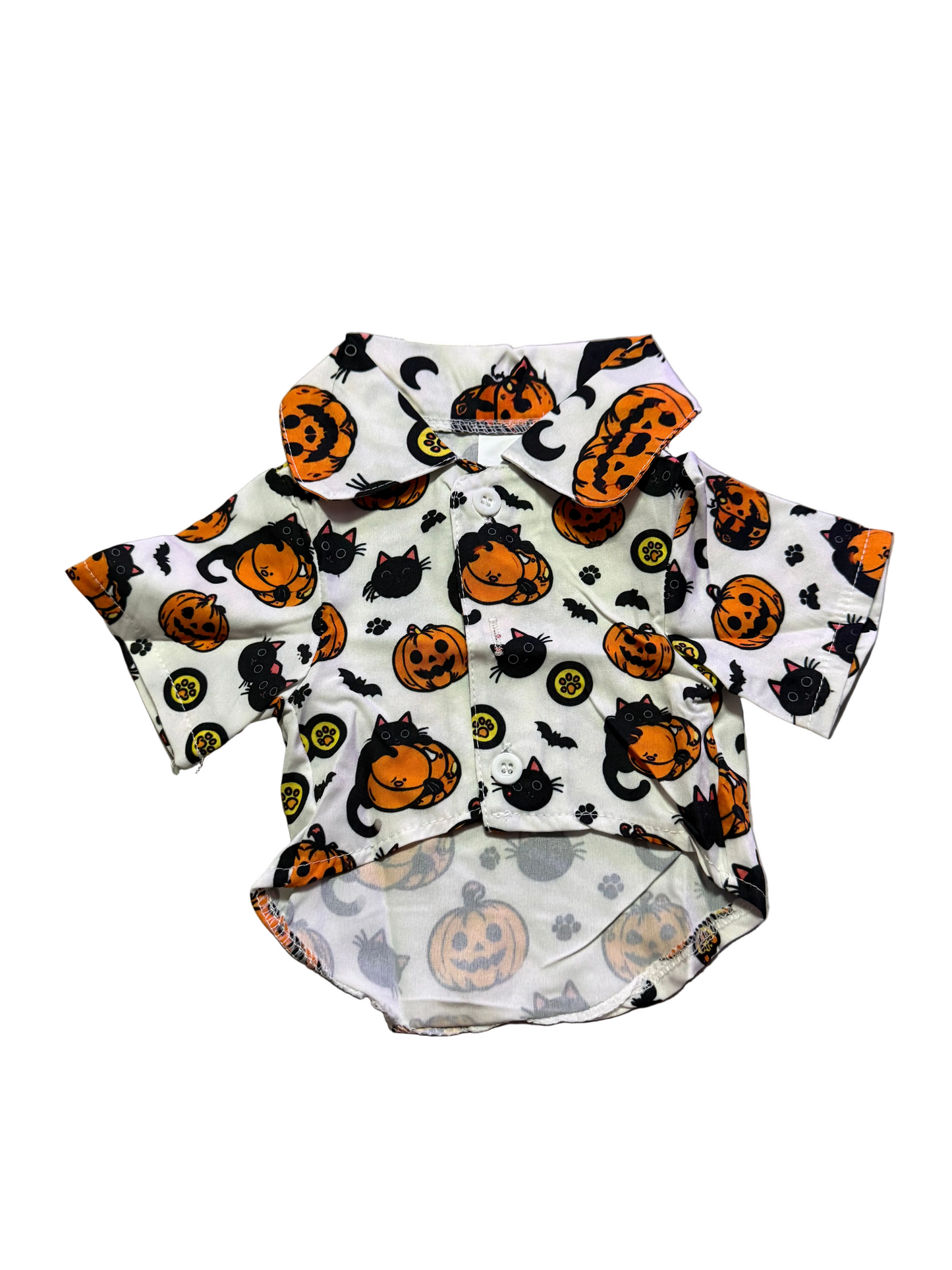 CAMISA DE CALABAZA Y GATO