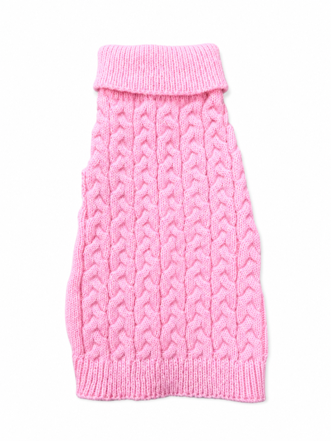 ABRIGO TEJIDO ROSADO