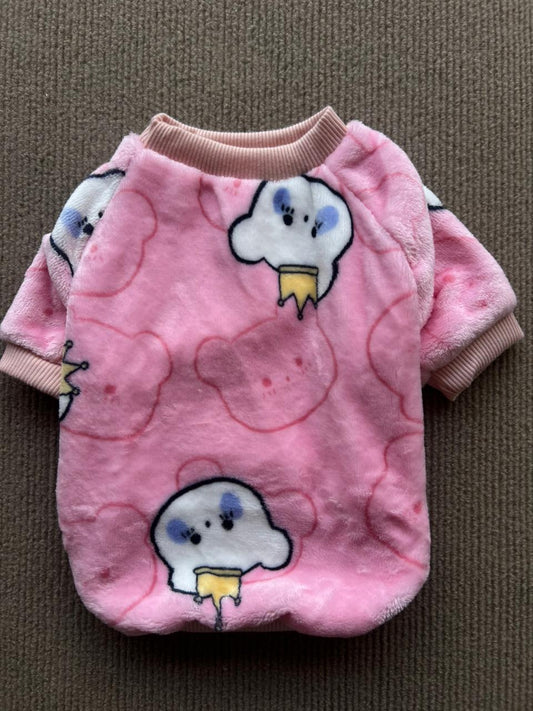 ABRIGO ROSA PELUCHE