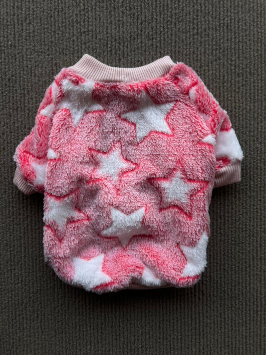 ABRIGO ESTRELLA ROSA