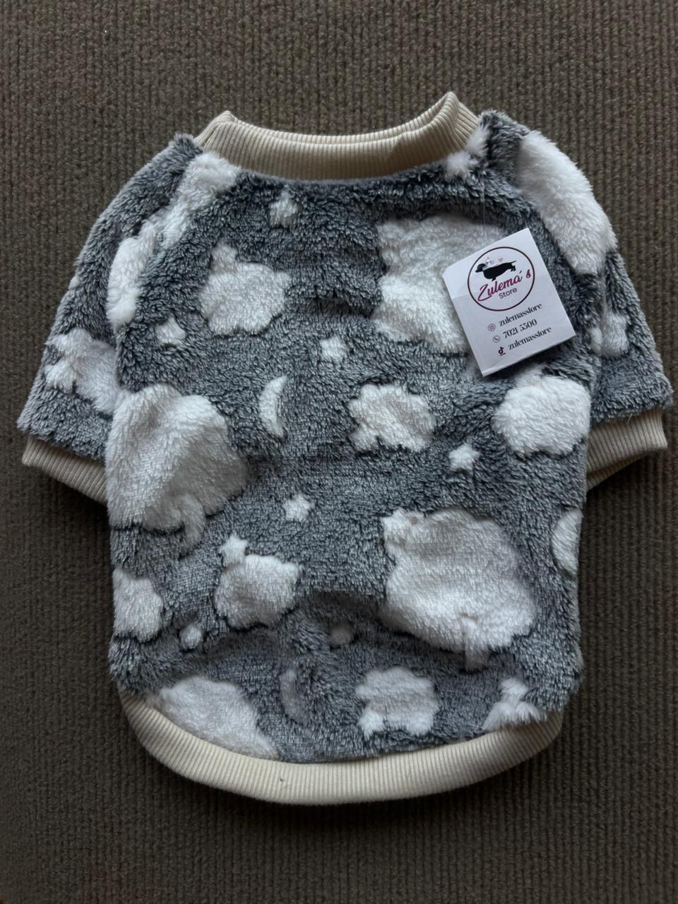 ABRIGO NUBE Y ESTRELLA GRIS