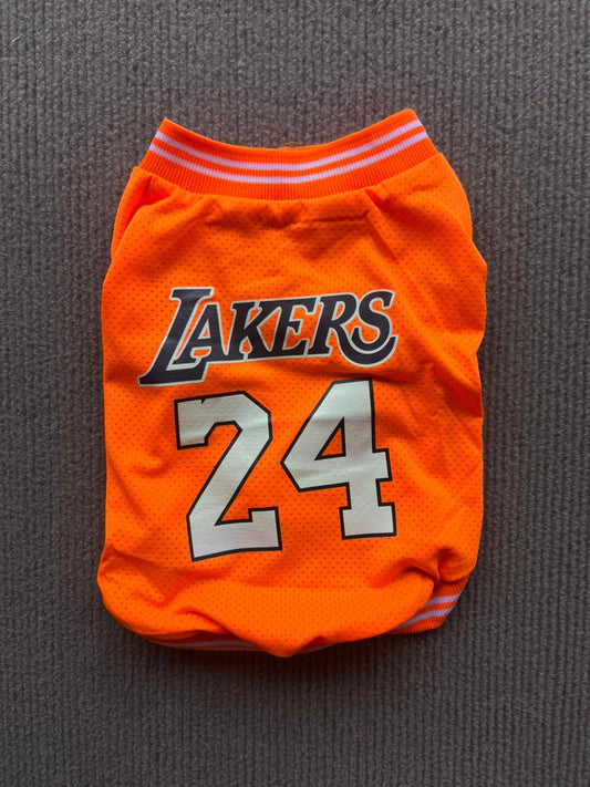 CAMISETA SIN MANGAS LAKERS NARANJA