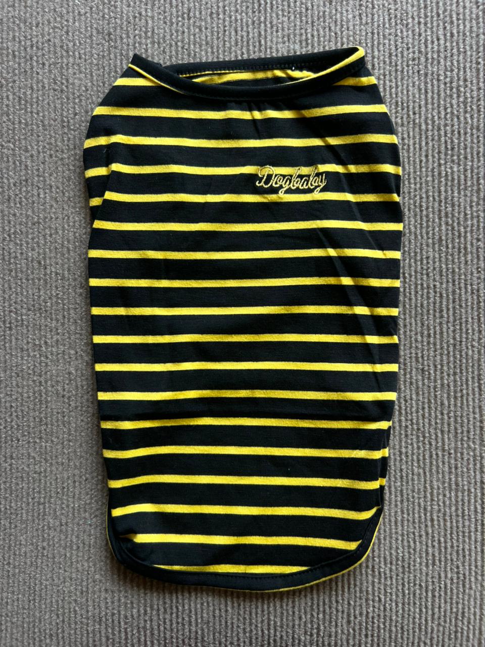 CAMISA RAYAS AMARILLA Y NEGRA