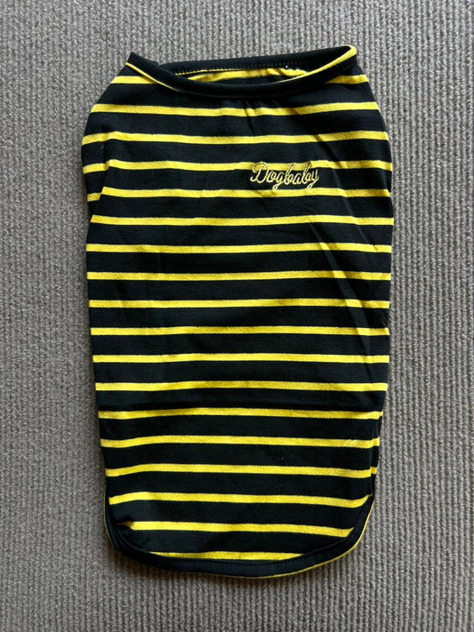 CAMISA RAYAS AMARILLA Y NEGRA