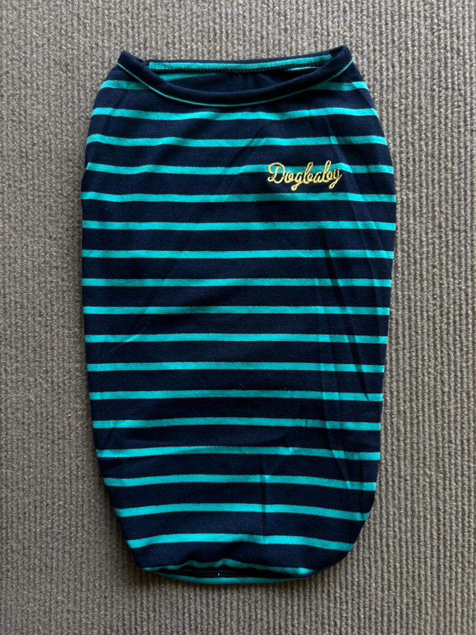 CAMISETA SIN MANGA RAYAS VERDE