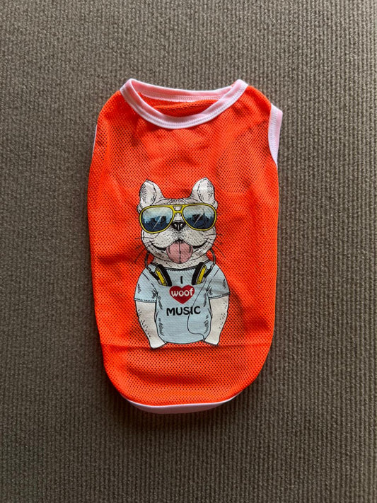 CAMISETA WOOF NARANJA