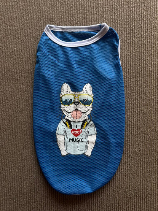 CAMISETA WOOF AZUL
