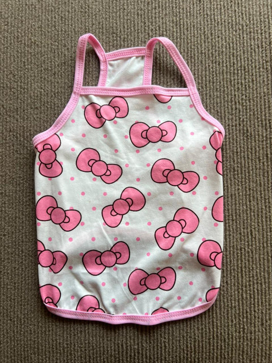 CAMISA TIRANTE LAZO ROSA