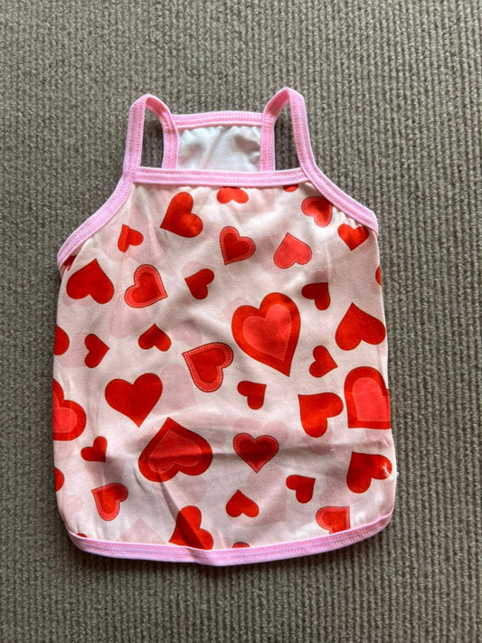 CAMISA TIRANTE CORAZON ROJO