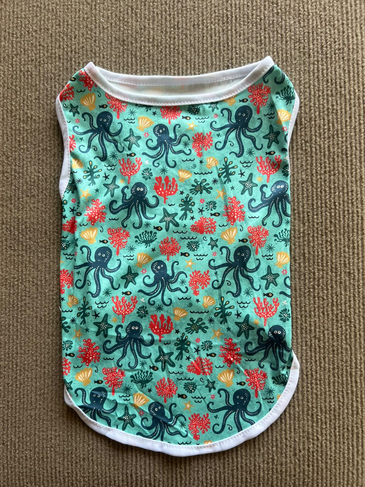 CAMISETA SIN MANGA PULPO VERDE