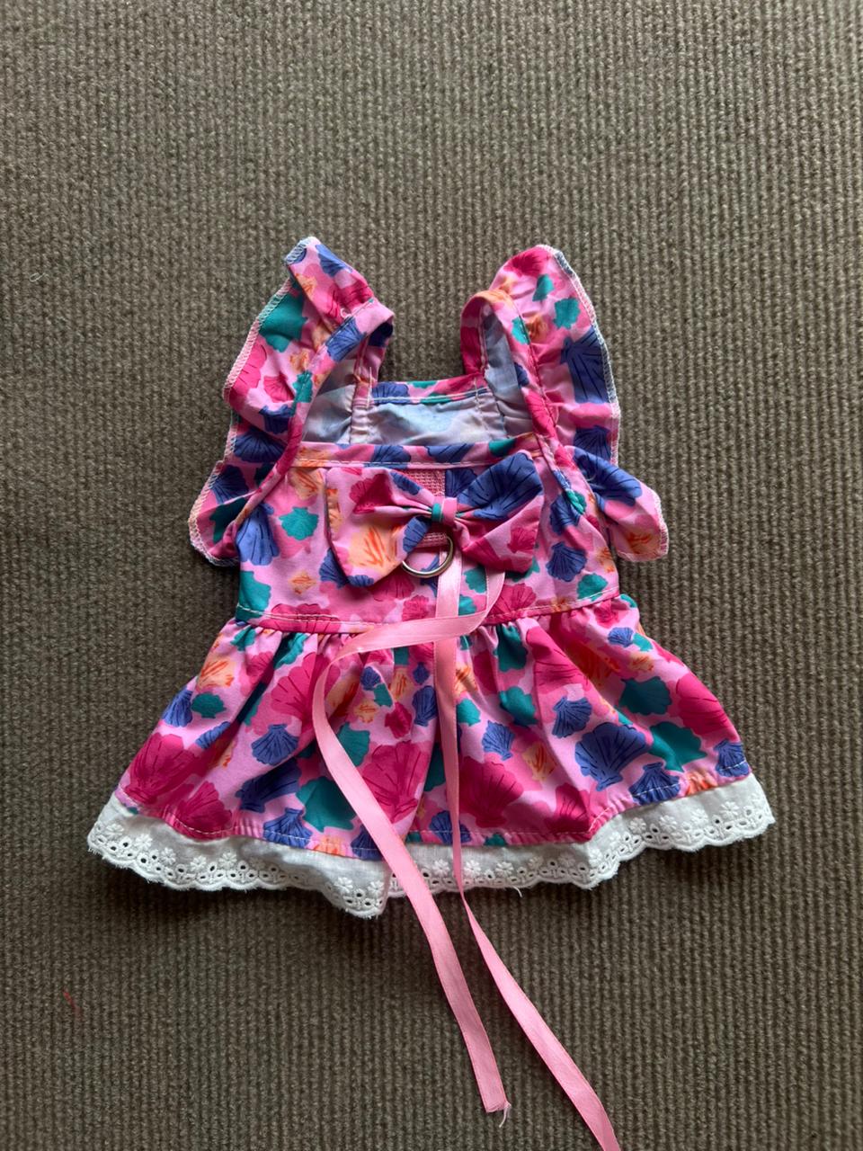 VESTIDO CONCHAS ROSA